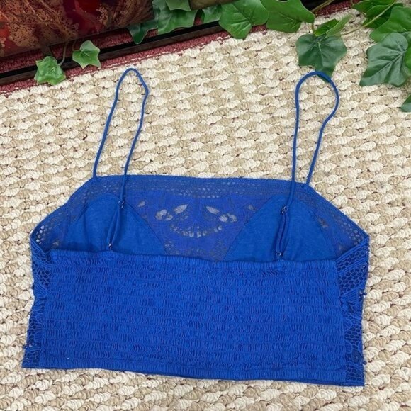 New Free People Intimately FP Lace Bralette in Blue Size S - Picture 5 of 7